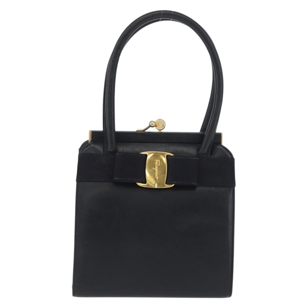 Salvatore Ferragamo Convertible Vara Bow Tote Leather Small